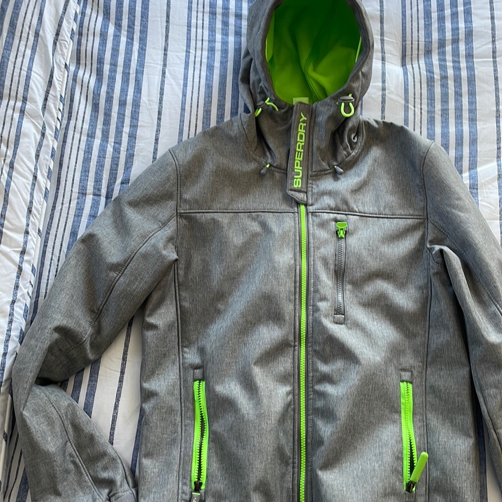 Superdry Windtrekker Jacket Mens Medium M Green